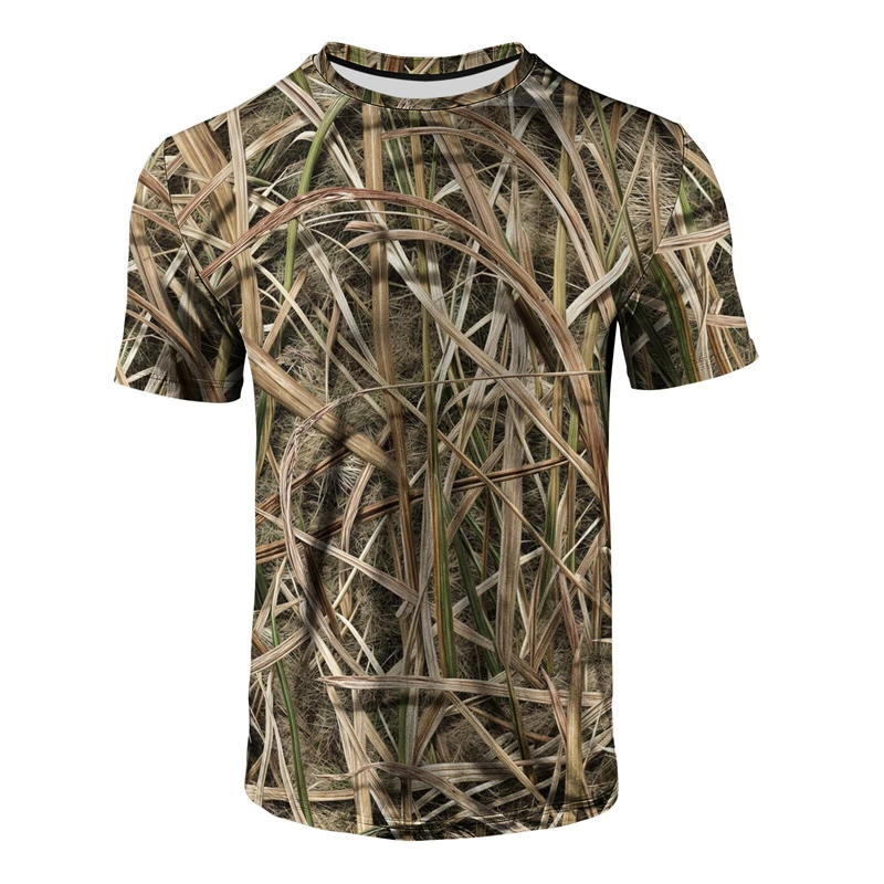 Hunting And Outdoor Shop - Men's Grass Camouflage Print T Shirt