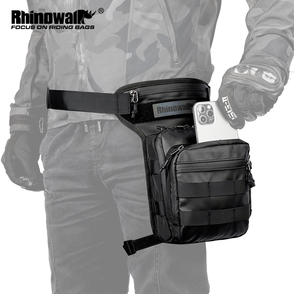 Tactical Belt Rigger - Rhinowalk Motorcycle Drop Leg Bag Thigh