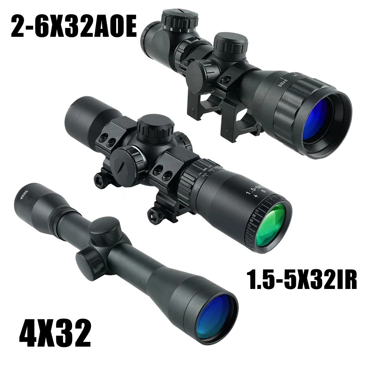 2-6X32AOE Crossbow Short Scope - Crossbow Scope Sight 评论和价格