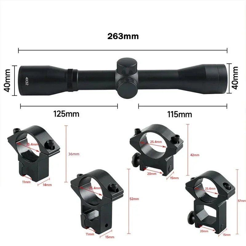2-6X32AOE Crossbow Short Scope - Crossbow Scope Sight 评论和价格