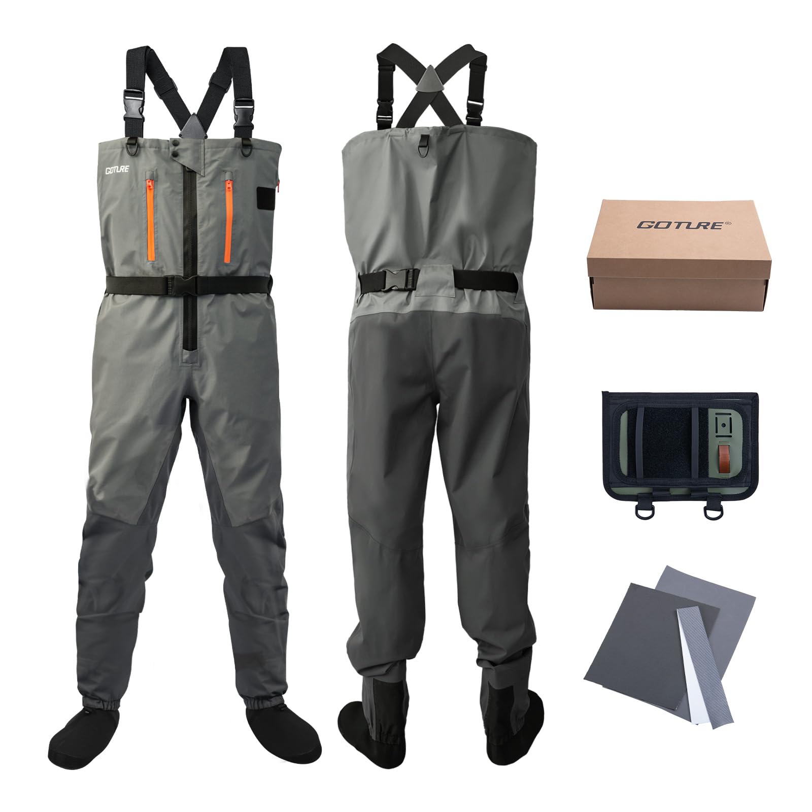 Goture 5-Layer Waterproof Fish - Fishing Waders Breathable 评论和价格