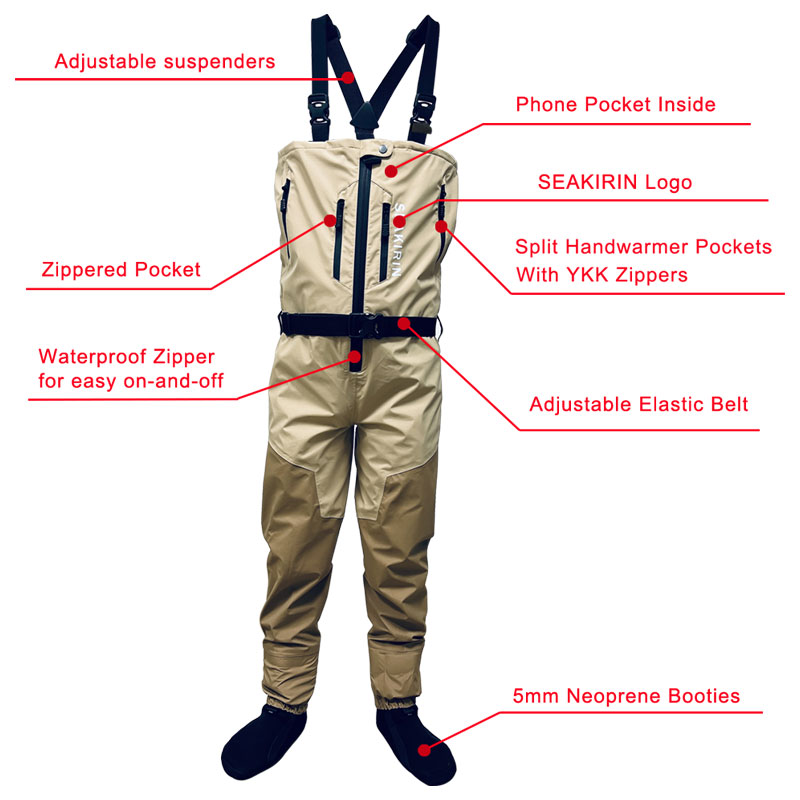 Zip-front Breathable Stout Che - Fishing Waders Breathable 评论和价格