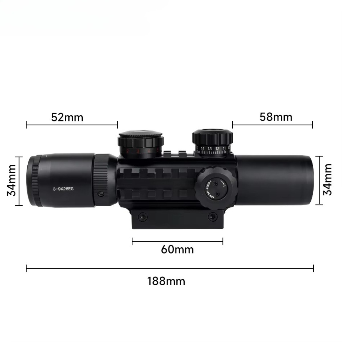 3-9x26EG Scopes Tactical Hunti - Crossbow Scope Sight 评论和价格