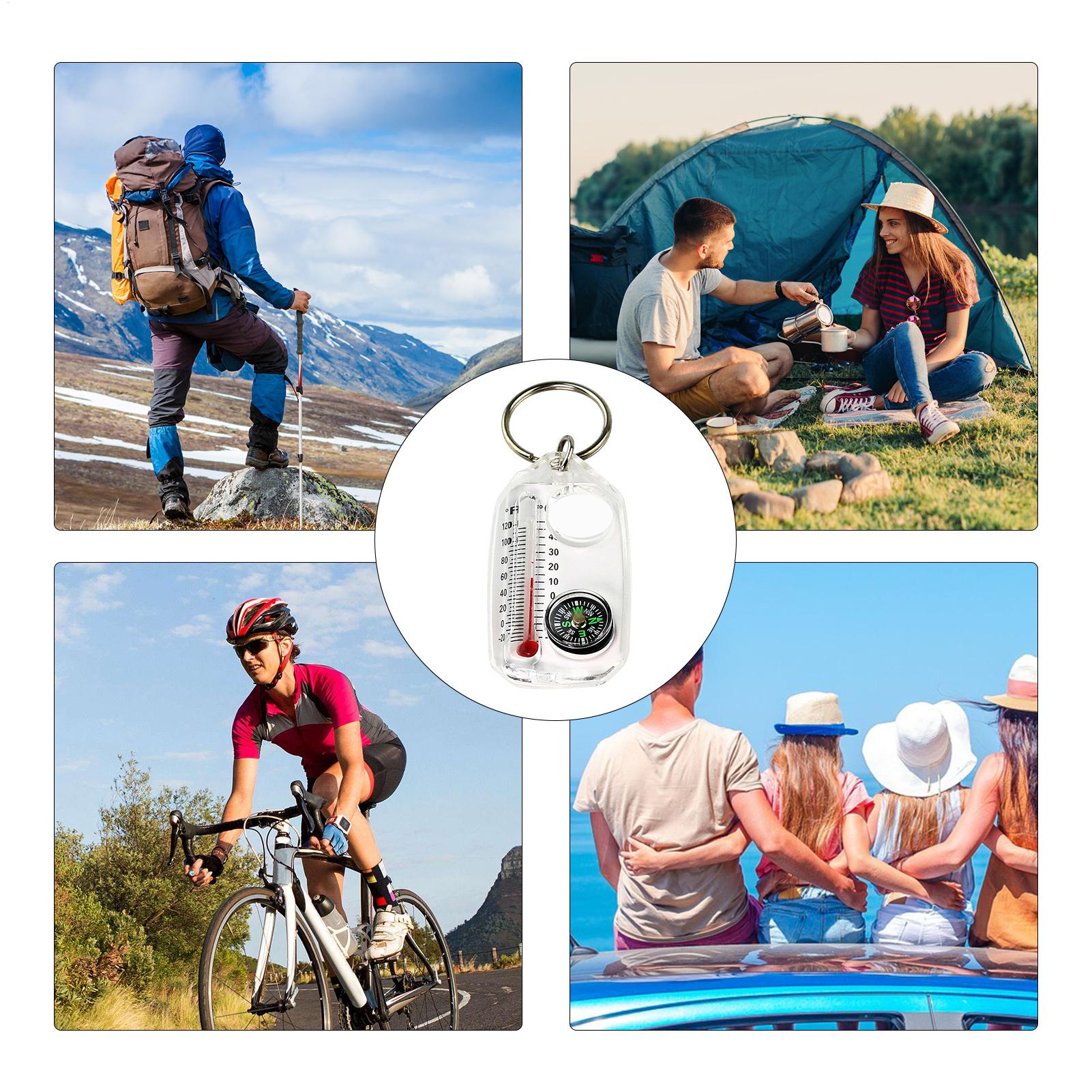 Portable Outdoor Keychain Comp - Hunting Outdoor Thermometer 评论和价格