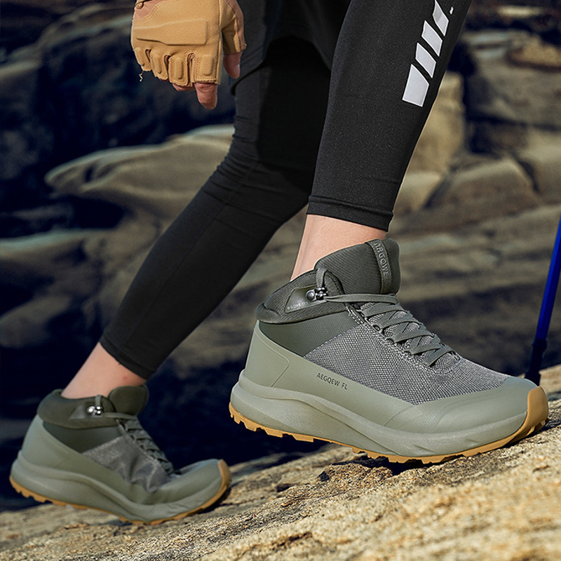 High Top Hiking Shoes Men Luxu - Hunting Outdoor Brand 评论和价格