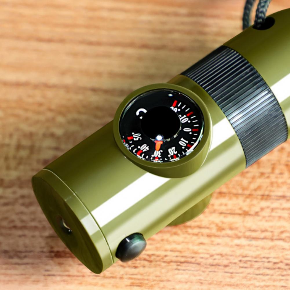 7-In-1 Multifunctional Whistle - Hunting Outdoor Thermometer 评论和价格