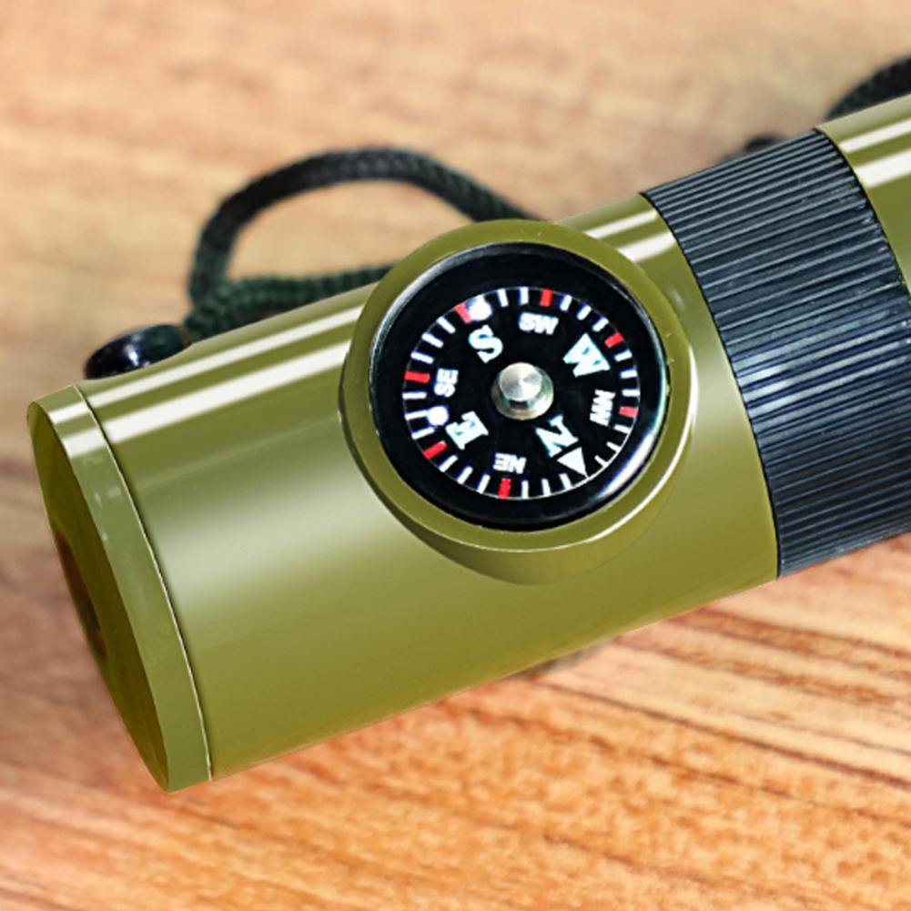 7-In-1 Multifunctional Whistle - Hunting Outdoor Thermometer 评论和价格