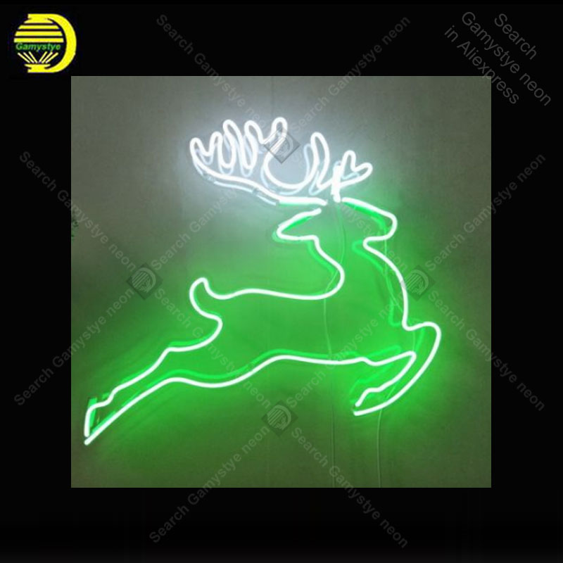 Neon Sign for Deer Running Sho - Hunting And Outdoor Shop 评论和价格