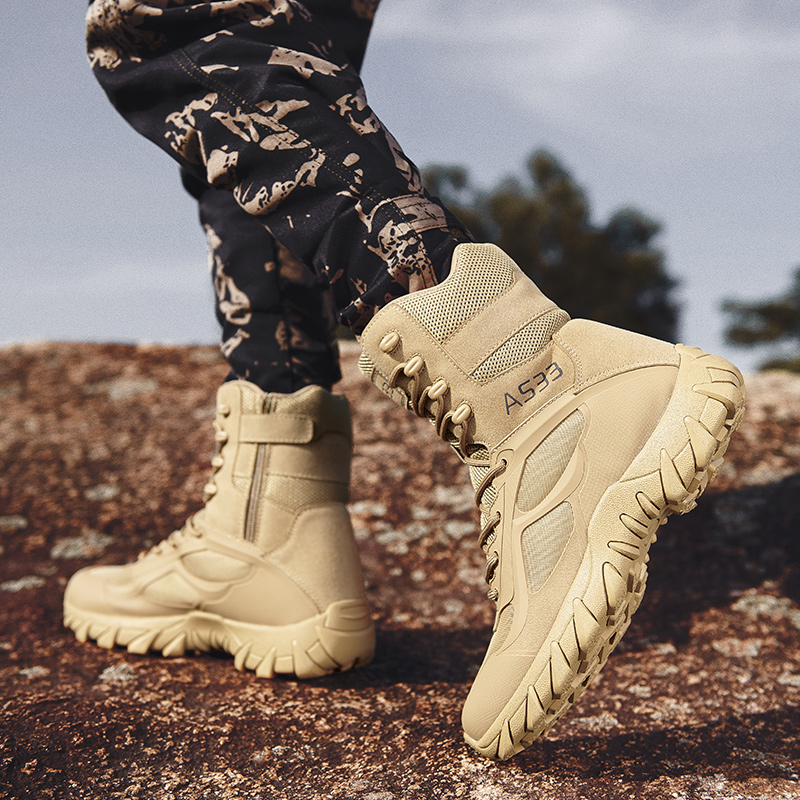 Men Tactical Boot Safety Anti- - Hunting Outdoor Brand 评论和价格