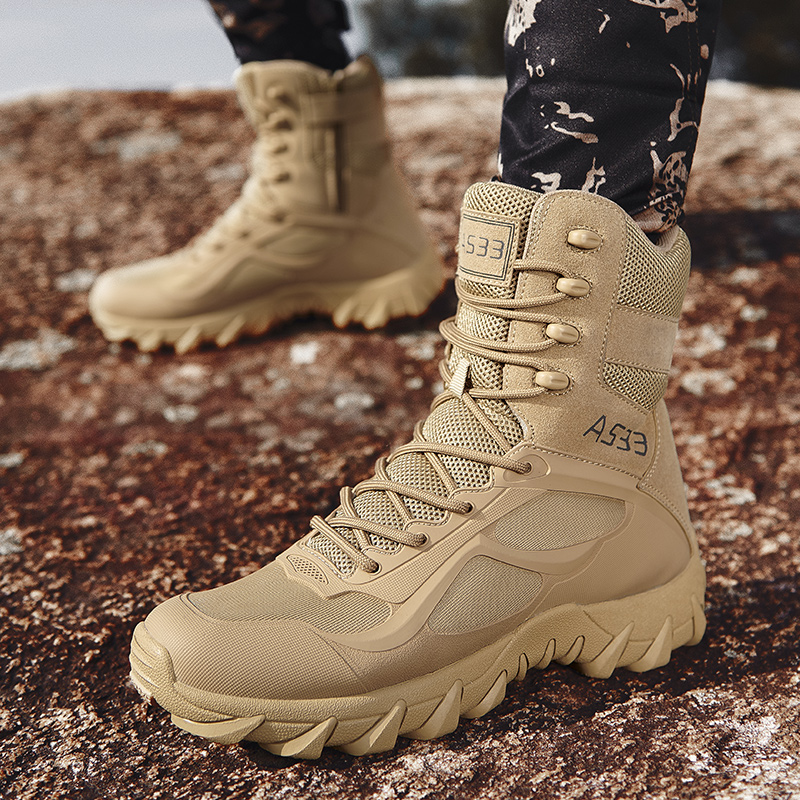 Men Tactical Boot Safety Anti- - Hunting Outdoor Brand 评论和价格