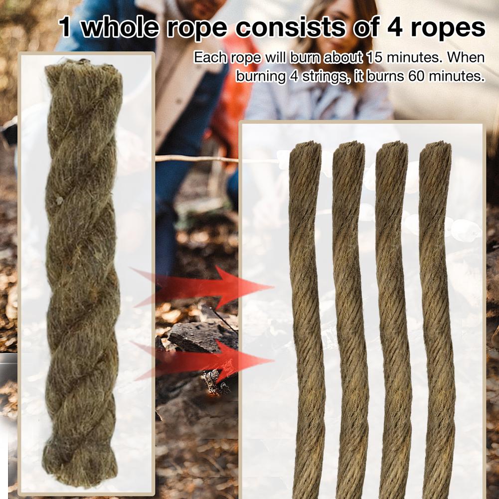 5PCS Tinder Rope Survival Fire - Fire Starter Waterproof 评论和价格