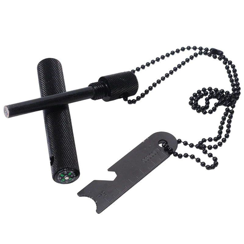Magnesium Rod with Compass - W - Fire Starter Waterproof 评论和价格