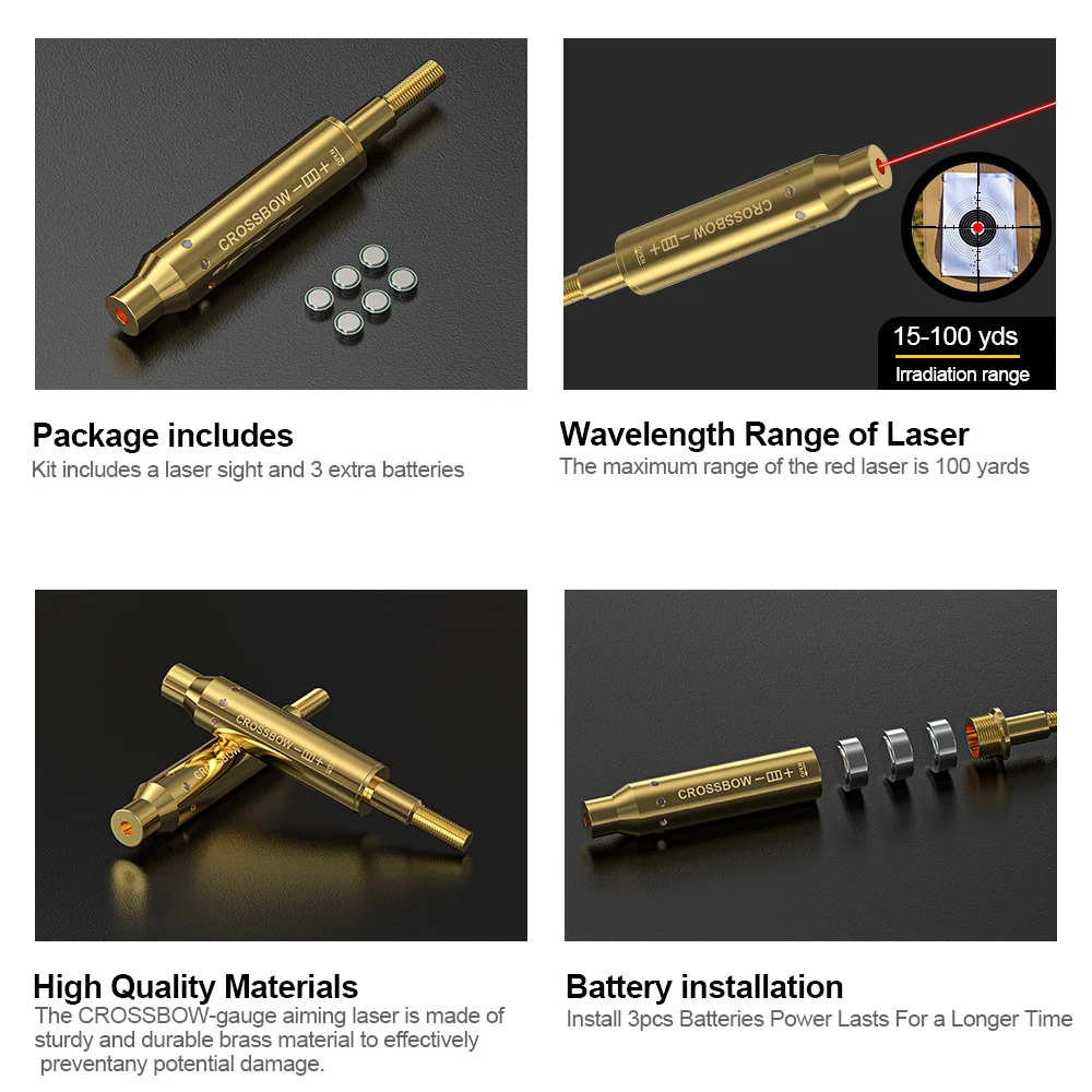 CROSSBOW Red Laser Boresighter - Crossbow Scope Sight 评论和价格