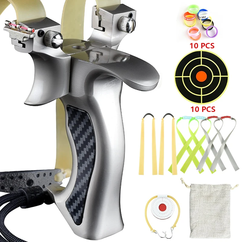 8020/9025 Strong Metal Slingsh - Outdoor Hunting Launcher 评论和价格