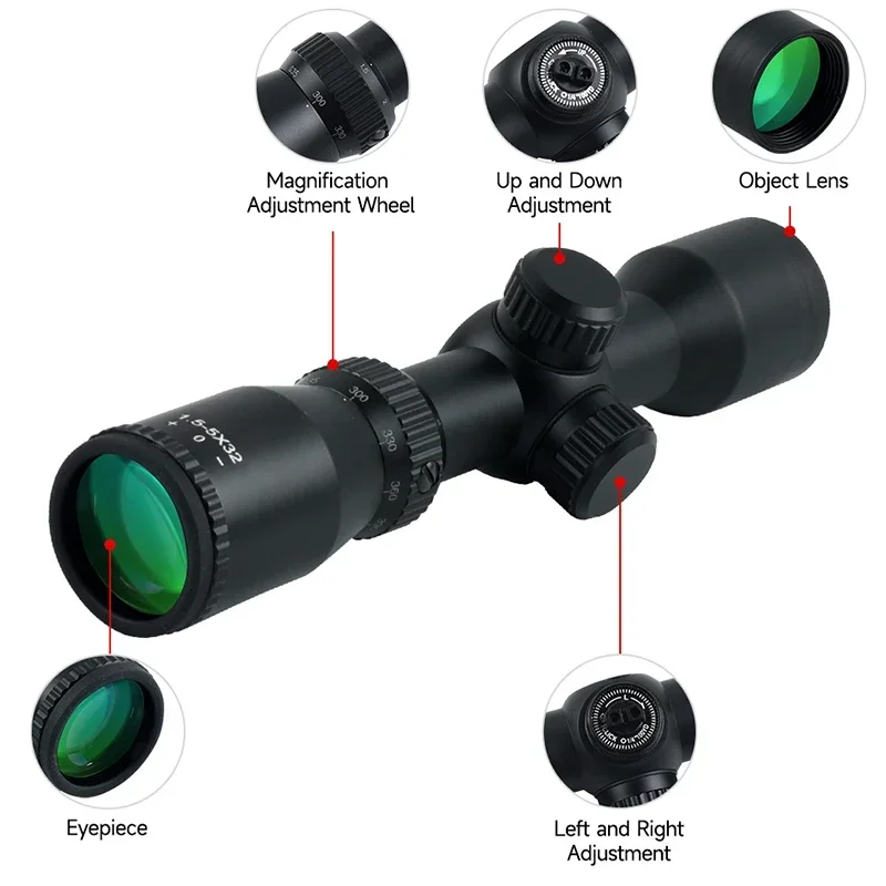 1.5-5X32 Scope Crossbow Short  - Crossbow Scope Sight 评论和价格