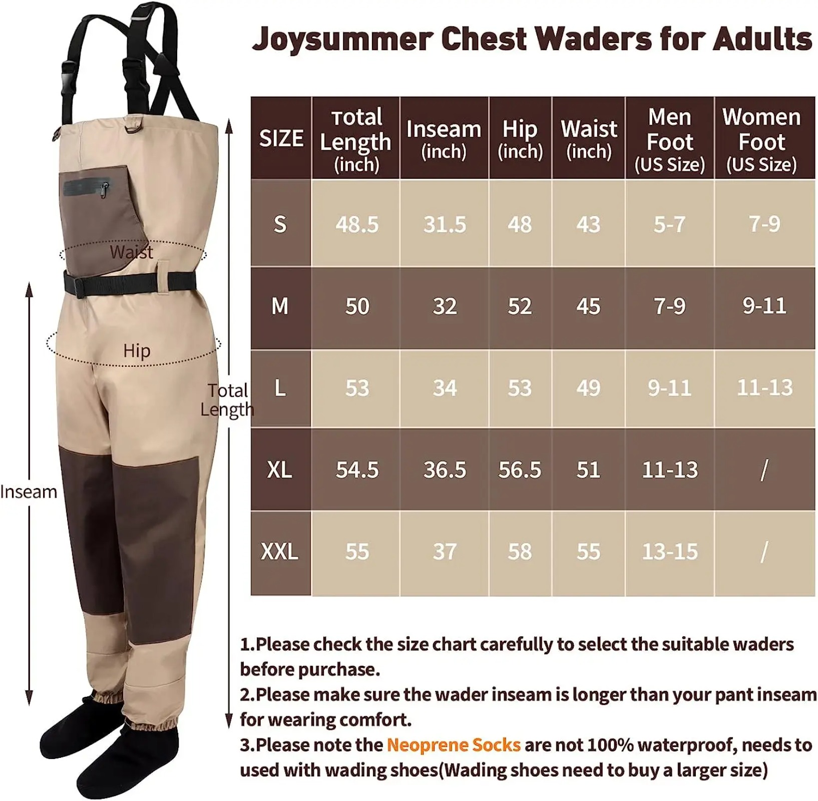 Goture 3‑Layer Breathable Wate - Fishing Waders Breathable 评论和价格