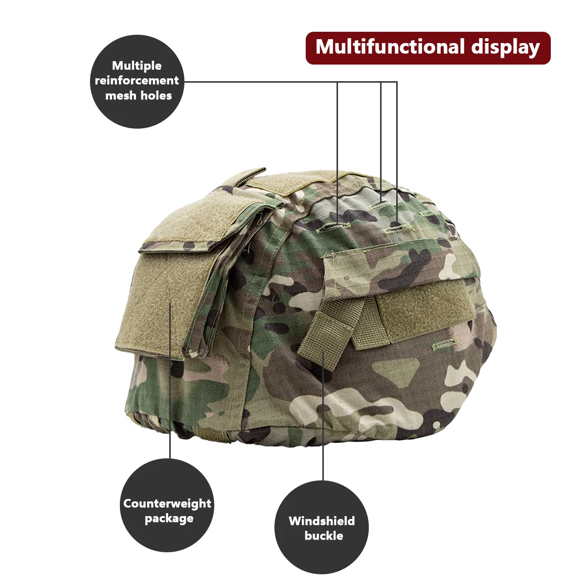 Helmet Camouflage Cover For MI - Hunting And Outdoor Shop 评论和价格