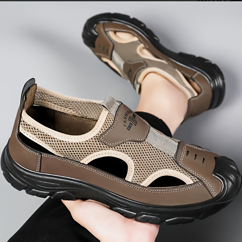 Men Closed Toe Hiking Sandals  - Fishing Waders Breathable 评论和价格
