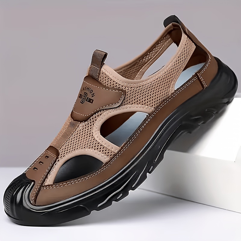 Men Closed Toe Hiking Sandals  - Fishing Waders Breathable 评论和价格