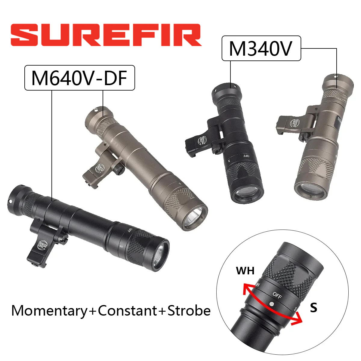 Surefir M600 M340 DF M640 SF F - Hunting And Outdoor Shop 评论和价格
