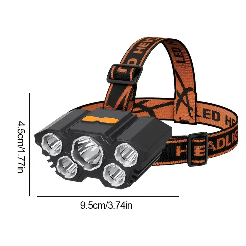 Portable 5LED Outdoor Headlamp - Hunting Fishing Outdoor 评论和价格
